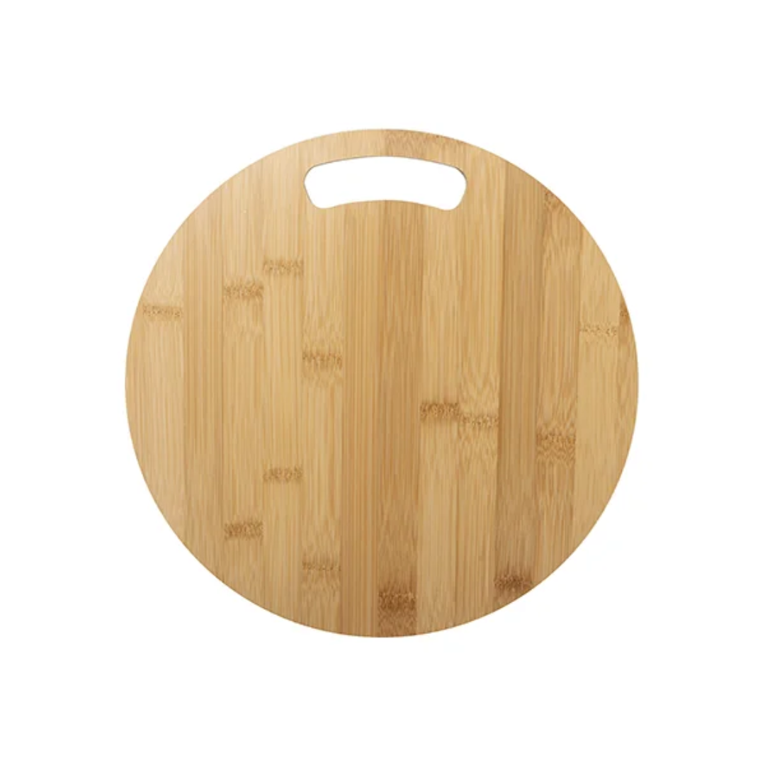 Round Hole Shape Bamboo Cutting Board (Sublimation & Engraving) | φ30cm