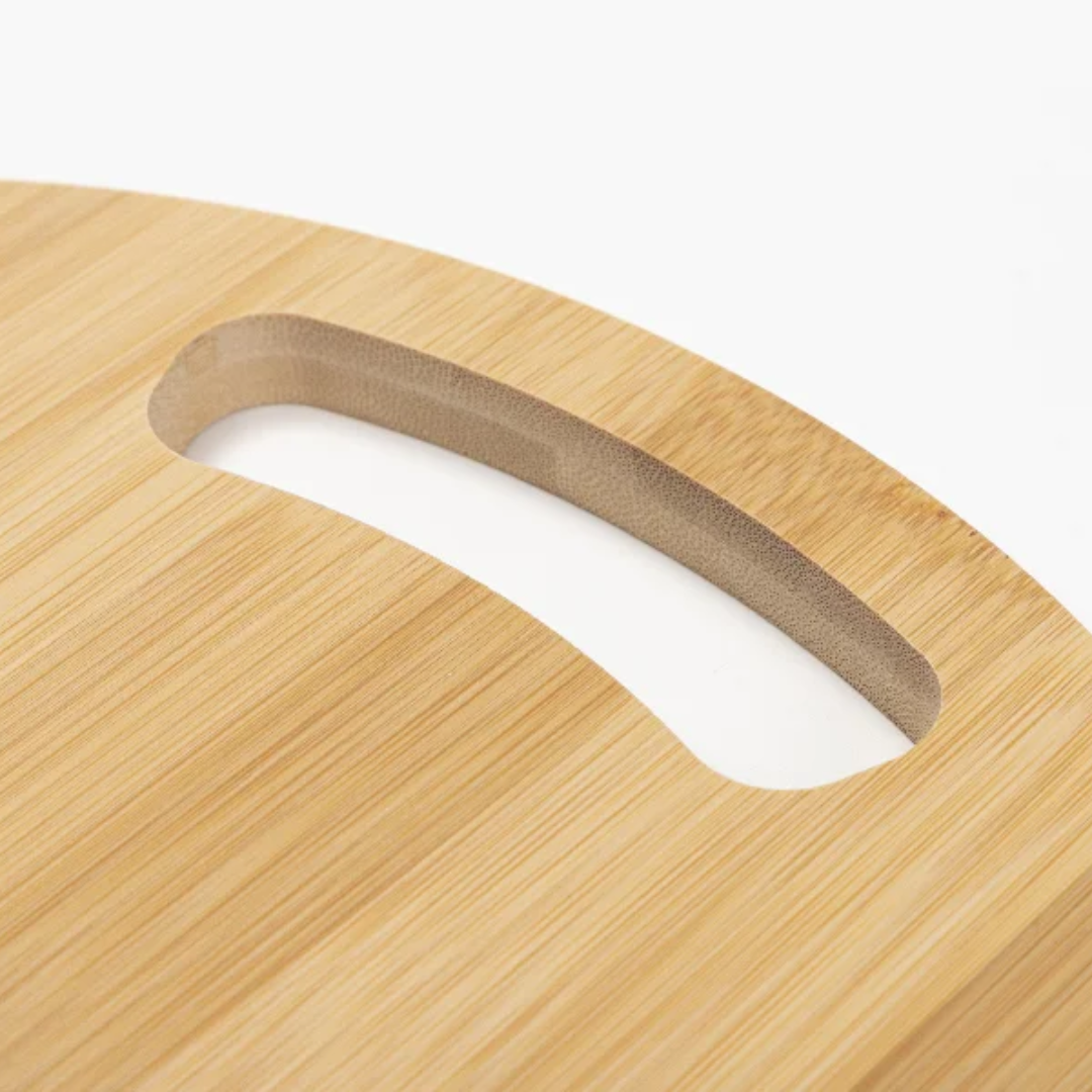 Round Hole Shape Bamboo Cutting Board (Sublimation & Engraving) | φ30cm