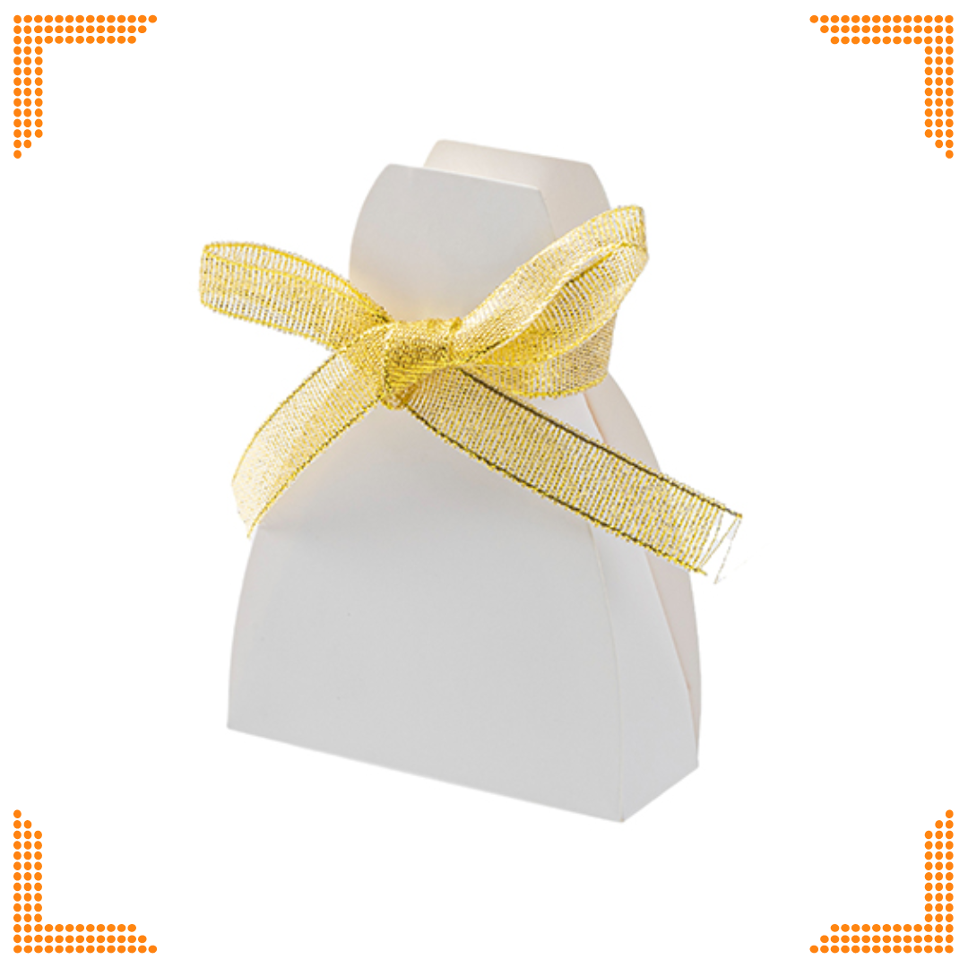 Sublimation White Gift Box with Ribbon (11 x 8 x 3cm) | Pack of 10