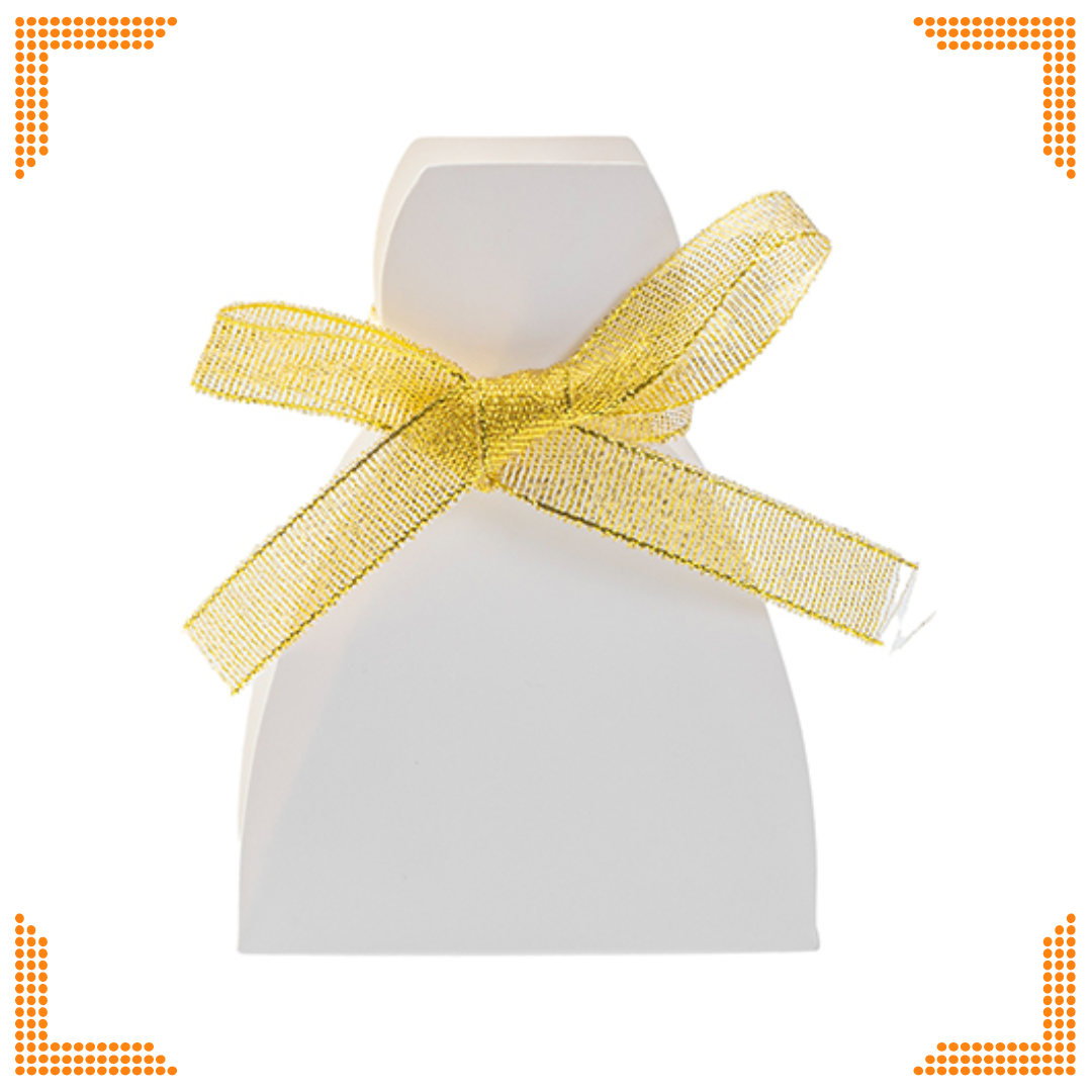 Sublimation White Gift Box with Ribbon (11 x 8 x 3cm) | Pack of 10