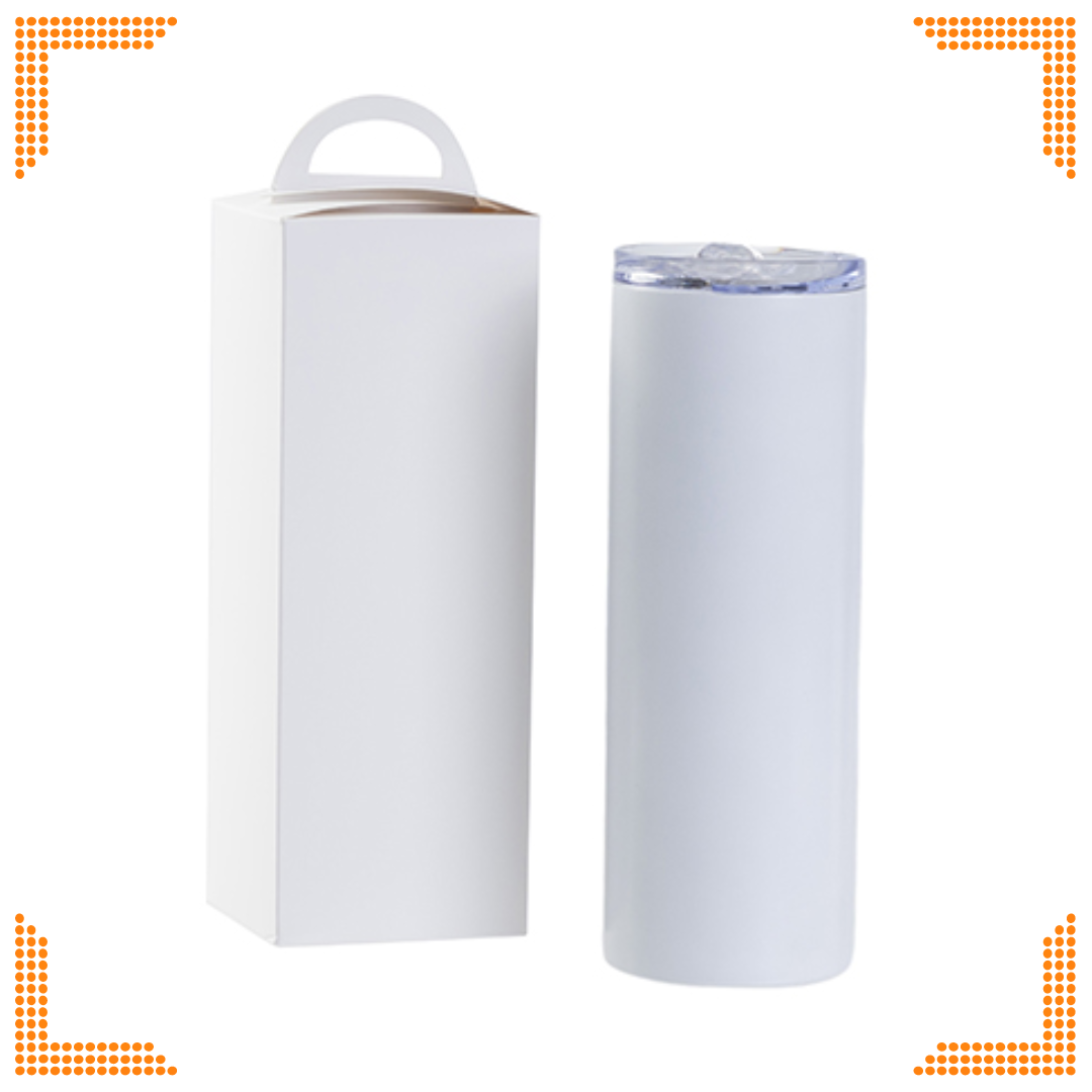 Sublimation White Gift Box for 20oz Skinny Tumbler | Pack of 10