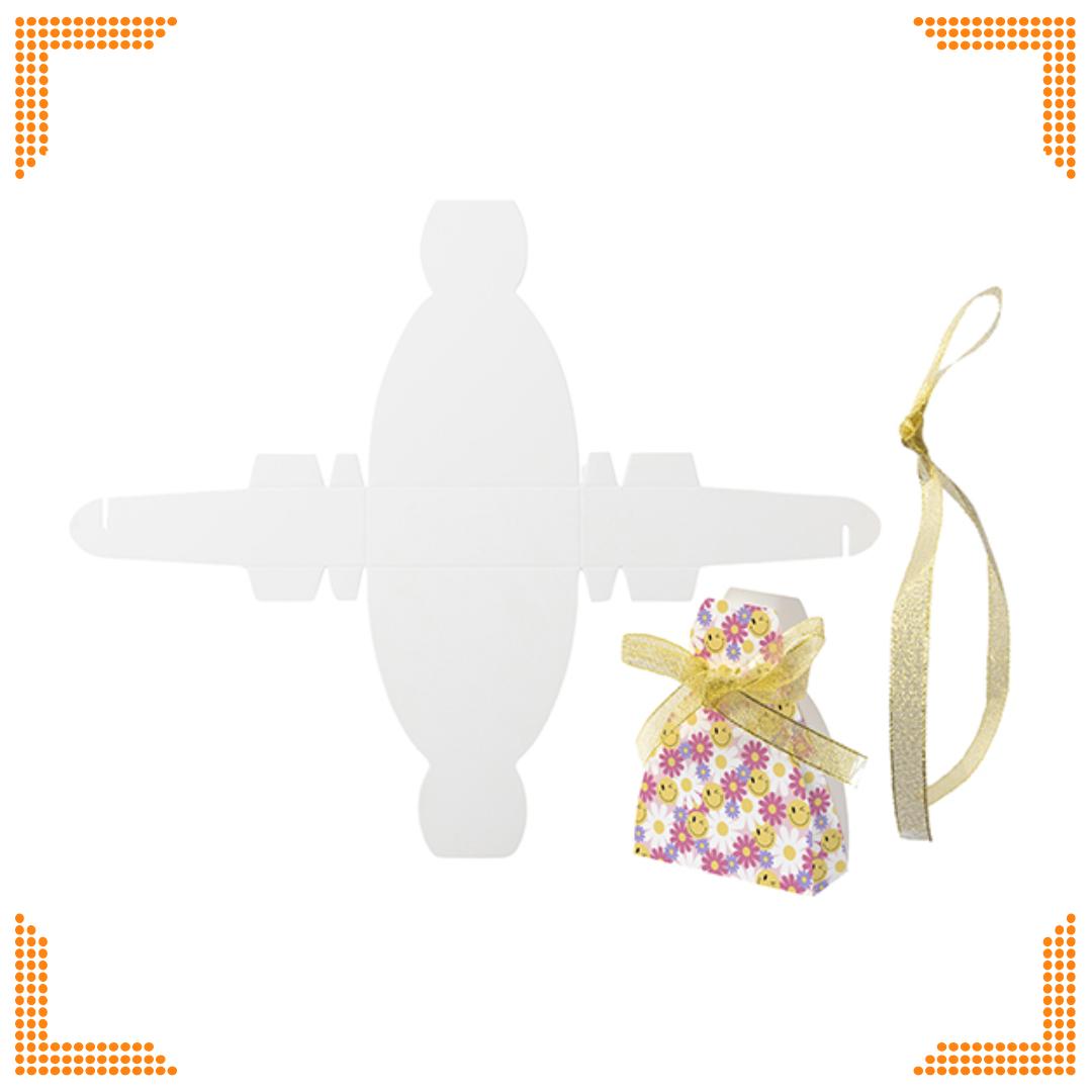 Sublimation White Gift Box with Ribbon (11 x 8 x 3cm) | Pack of 10