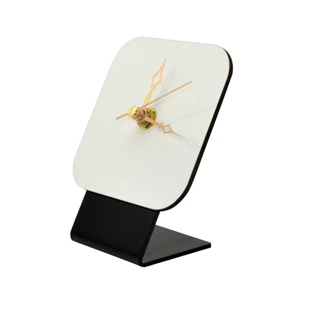 Desktop MDF Sublimation Clock 10x10cm