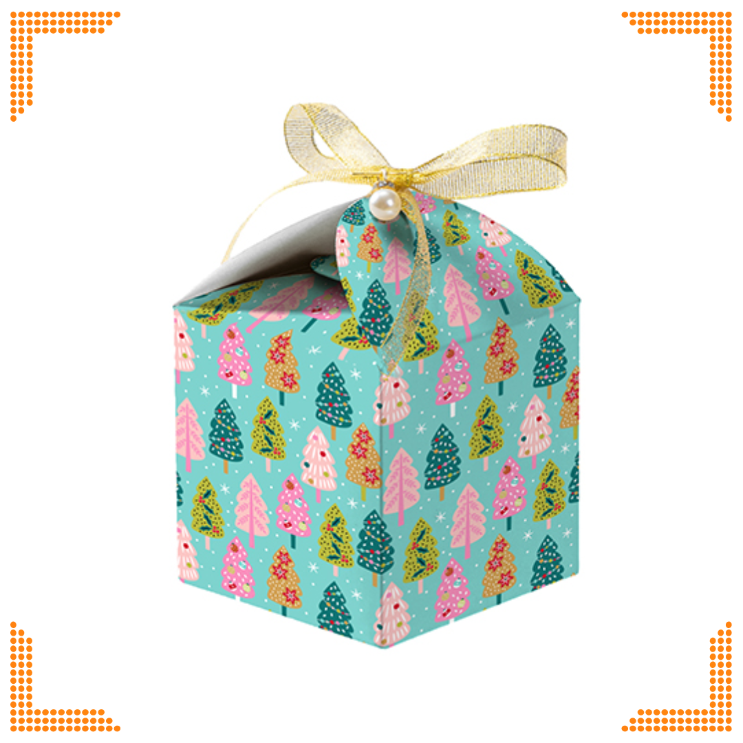 Sublimation White Gift Box with Ribbon (9 x 9 x 12cm) | Pack of 10