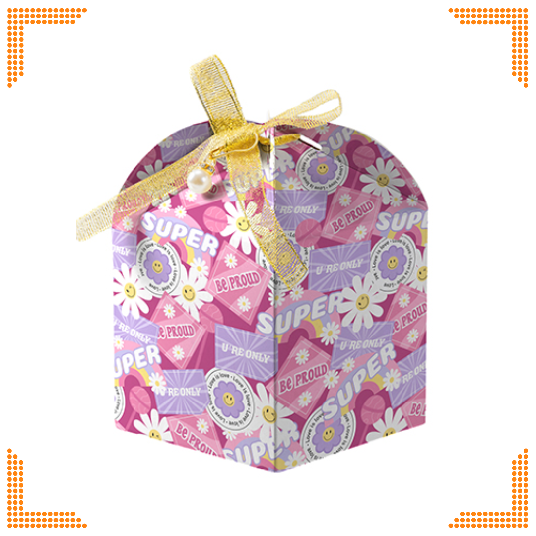 Sublimation White Gift Box with Ribbon (9 x 9 x 13cm) | Pack of 10