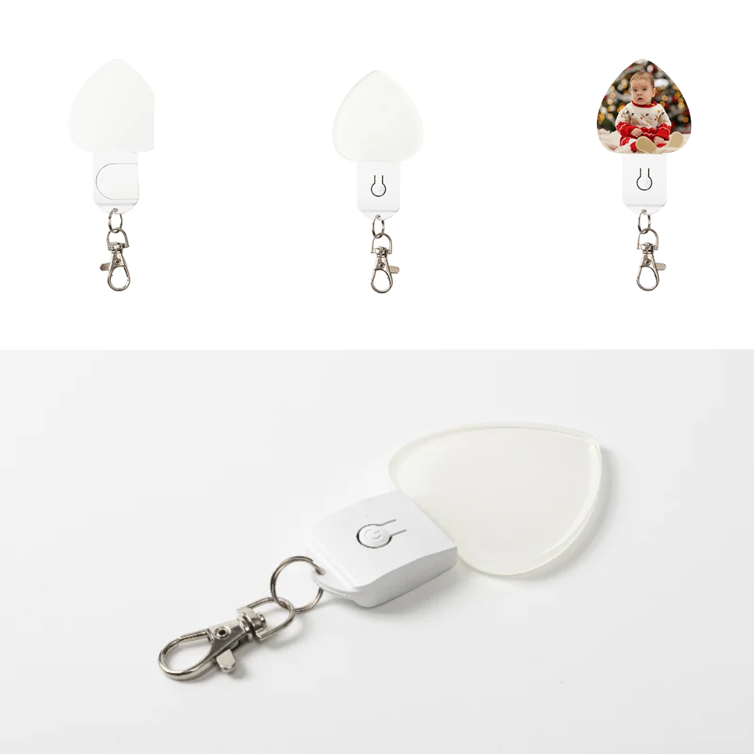 Sublimation LED Acrylic Light Up Keyrings (7 colours)