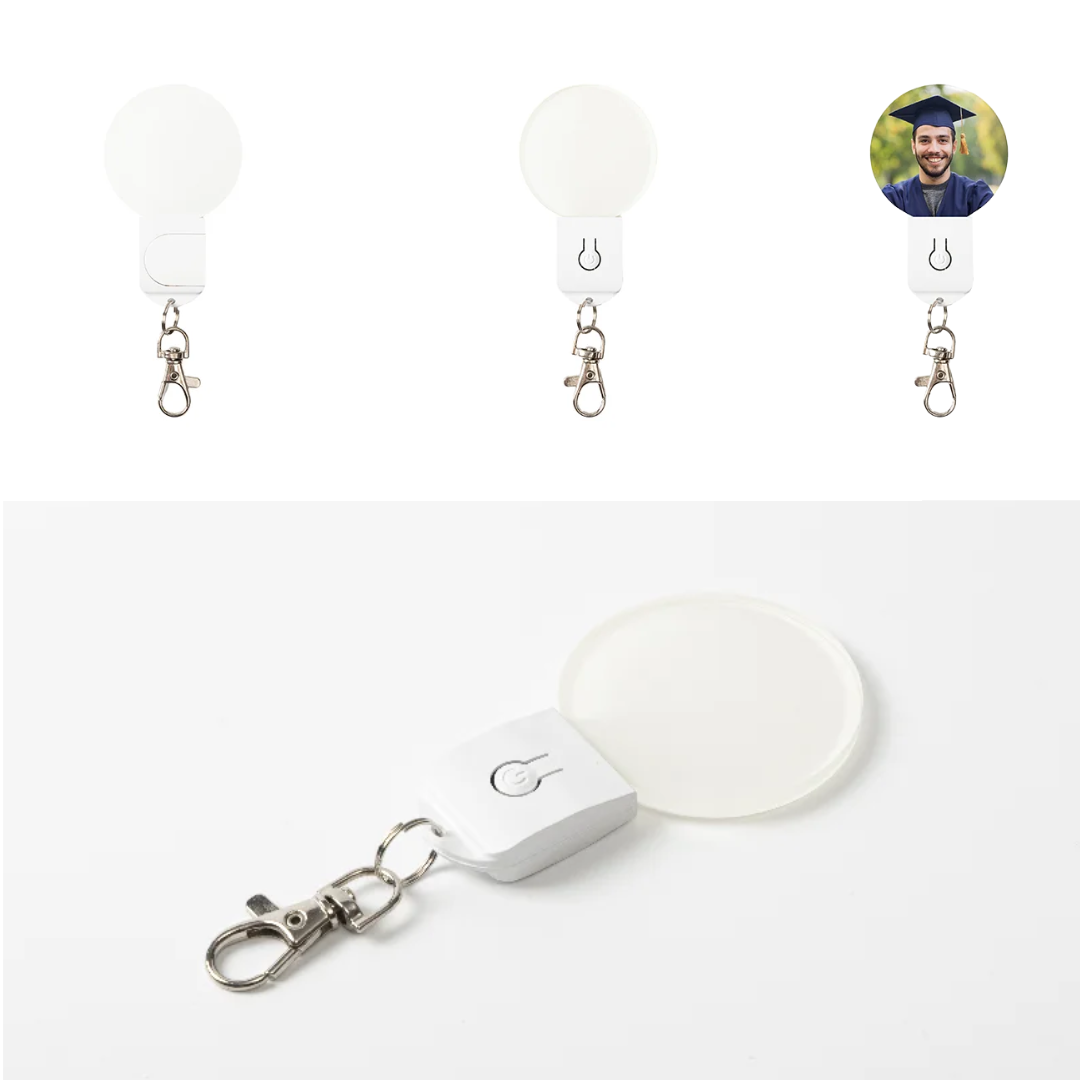 Sublimation LED Acrylic Light Up Keyrings (7 colours)