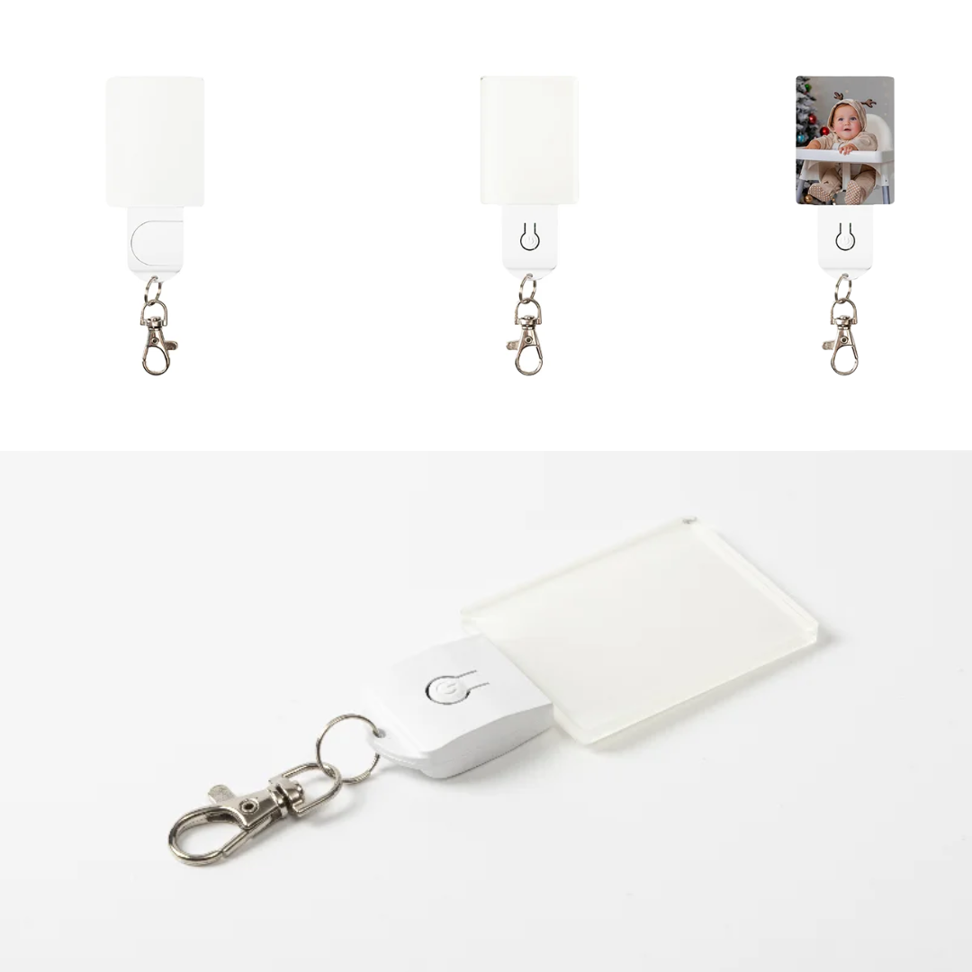 Sublimation LED Acrylic Light Up Keyrings (7 colours)
