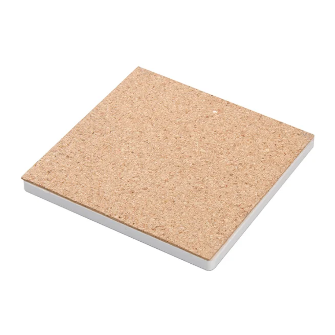 Sublimation Ceramic Coaster with cork base