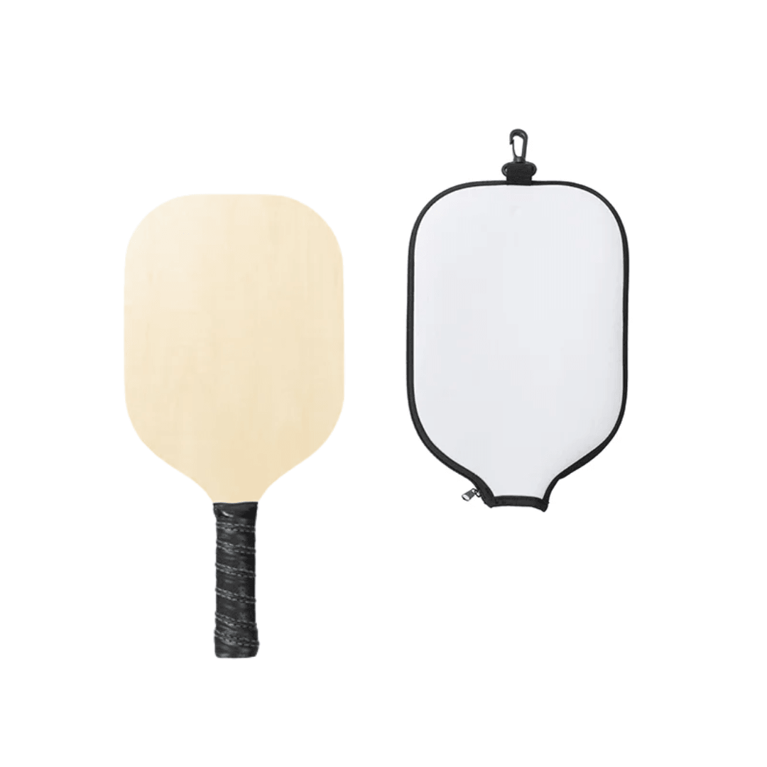 Sublimation Neoprene Cover and Plywood Paddle Pickleball Combo - Blank Print Media