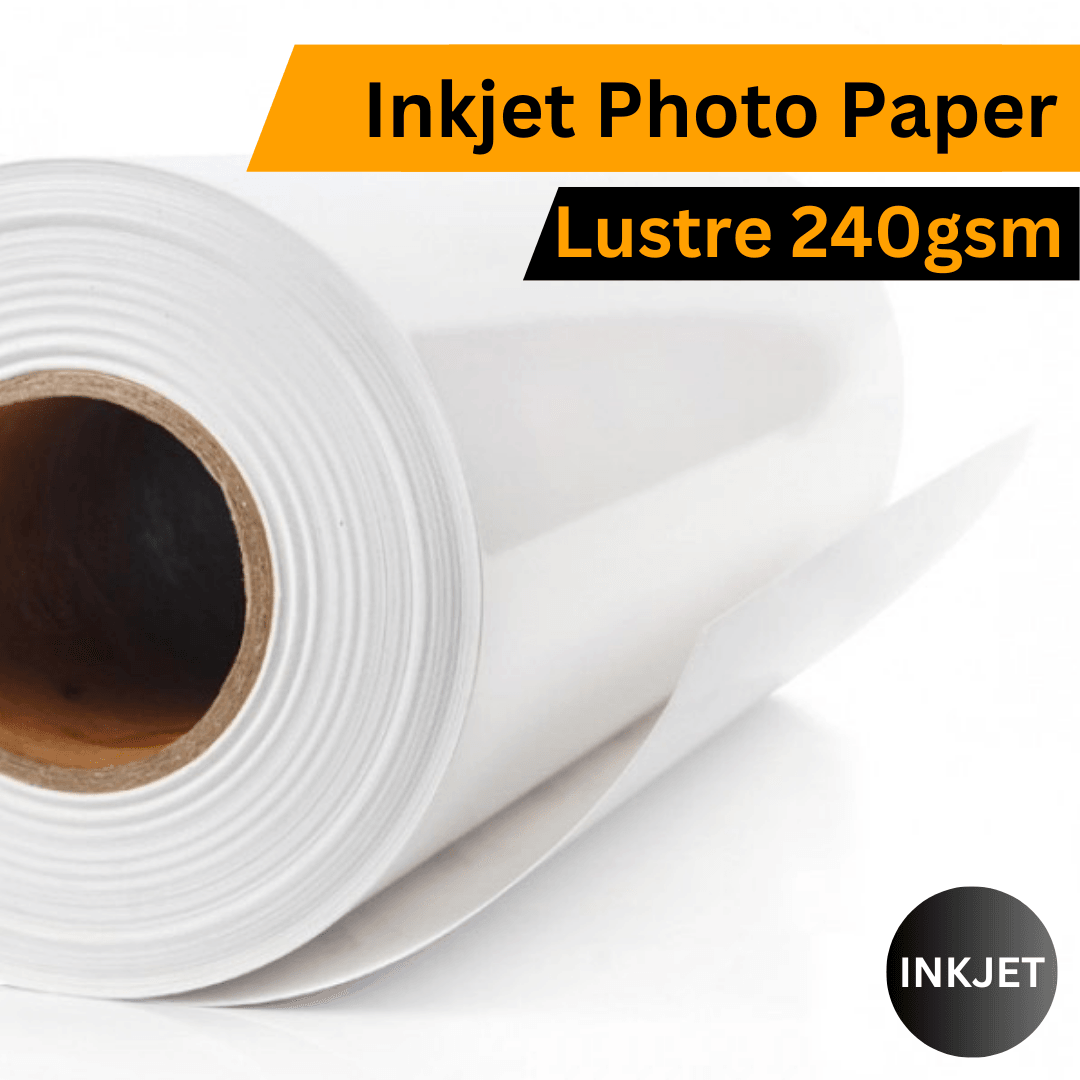 Inkjet Photo Paper – Lustre / Satin 240gsm (914mm x 30m Roll) - Blank Print Media