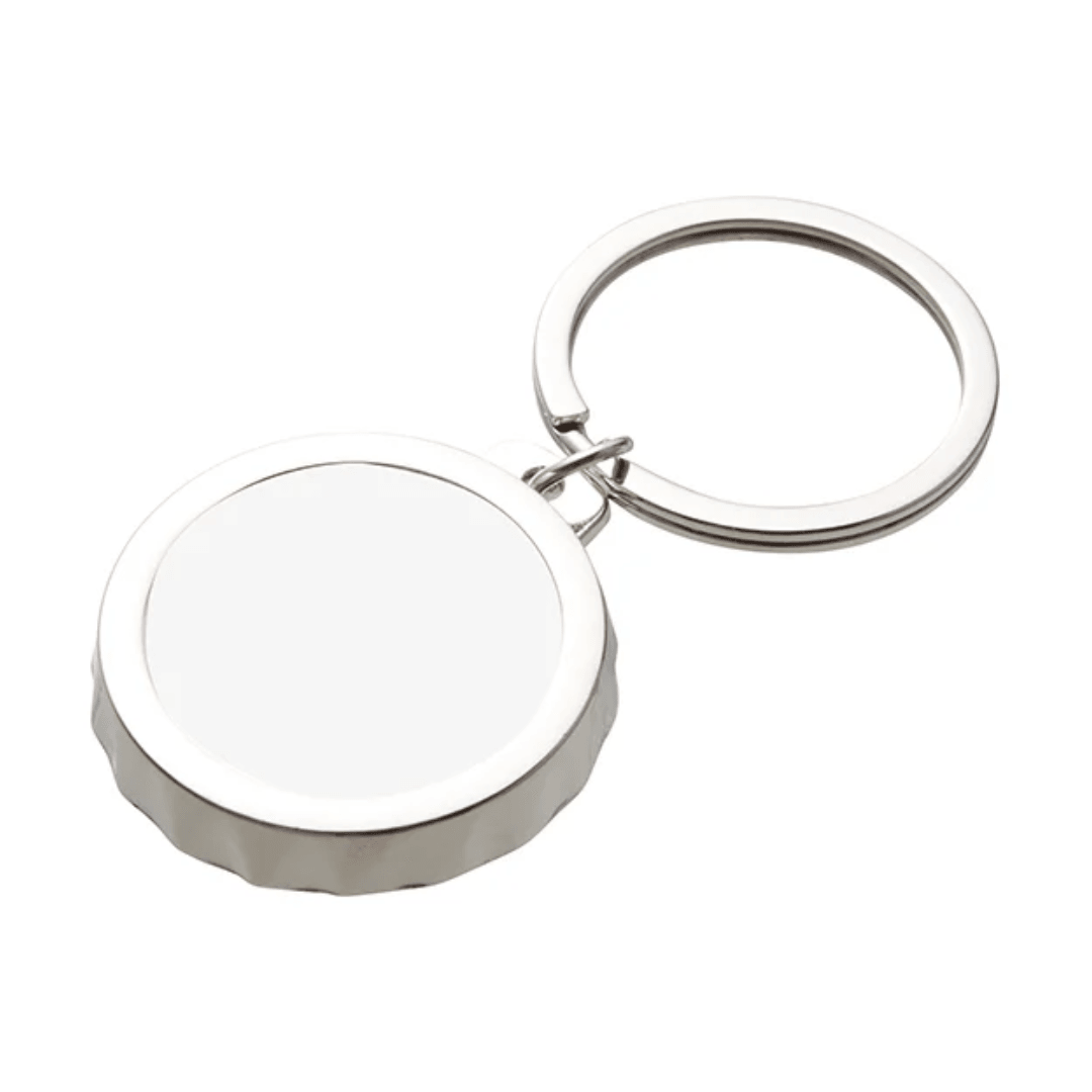 Beer Cap Keyring with Bottle Opener - Blank Print Media