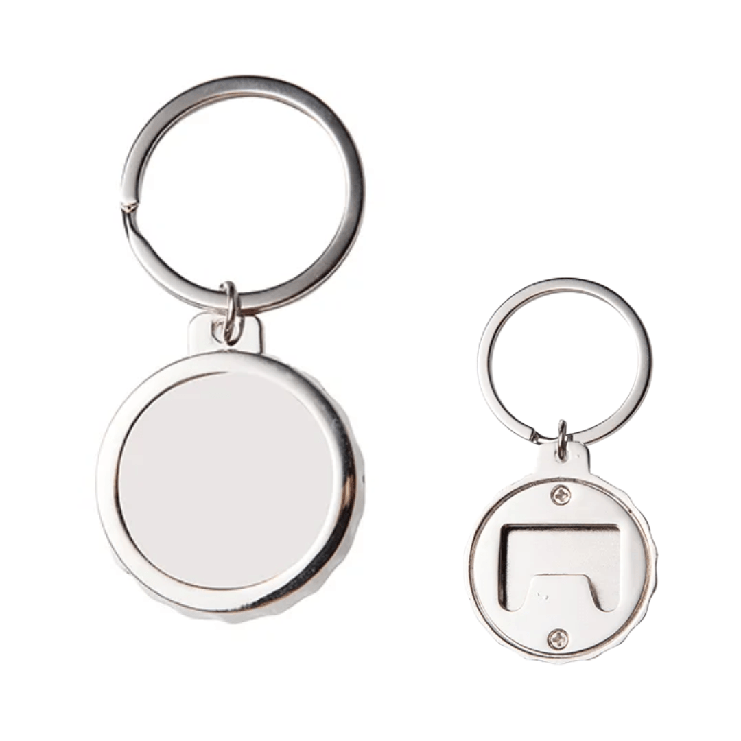 Beer Cap Keyring with Bottle Opener - Blank Print Media
