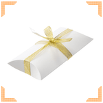 Sublimation White Gift Box with Ribbon (16 x 8.5 x 3cm) | Pack of 10 - Blank Print Media