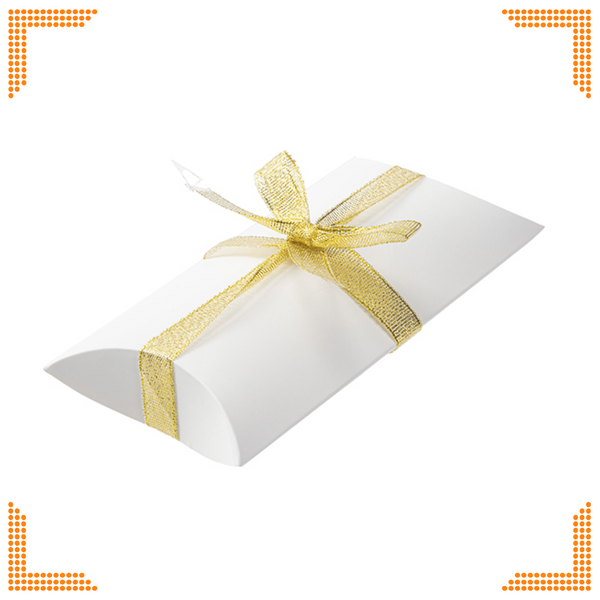 Sublimation White Gift Box with Ribbon (16 x 8.5 x 3cm)