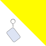 Polymer Photo Keyring | 8 Colours - Blank Print Media