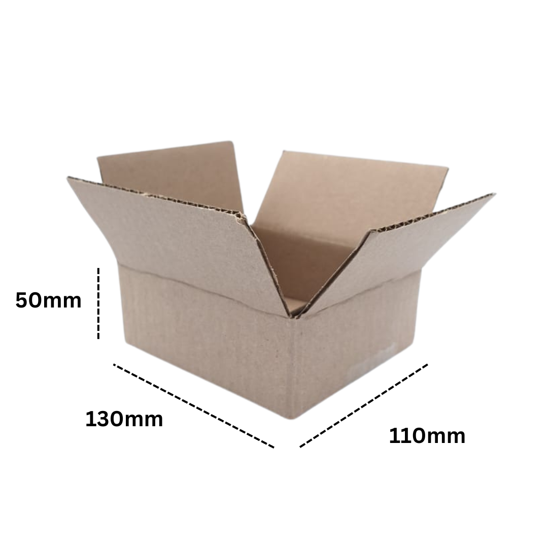 Corrugated Packaging Box - 50 x 130 x 110mm (Pack of 20)