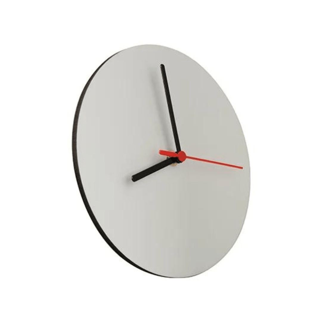 MDF Sublimation Clock 200mm in Diameter - Blank Print Media