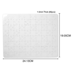 Glossy Puzzle Cardboard | 240mm x 190mm - 80pcs - Blank Print Media
