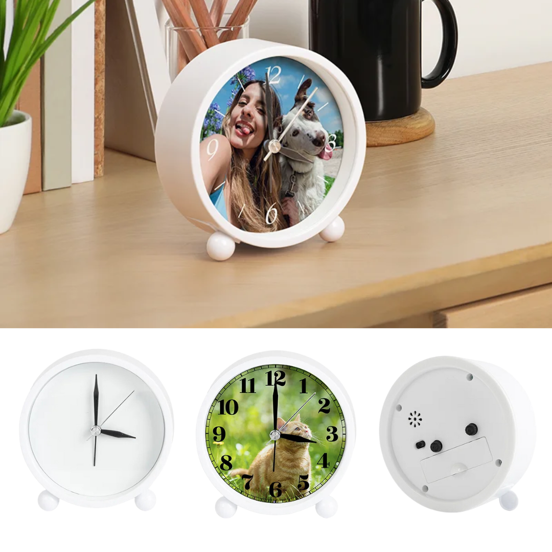 Sublimation Alarm Clock | 10.5cm x 10.7cm x 4cm