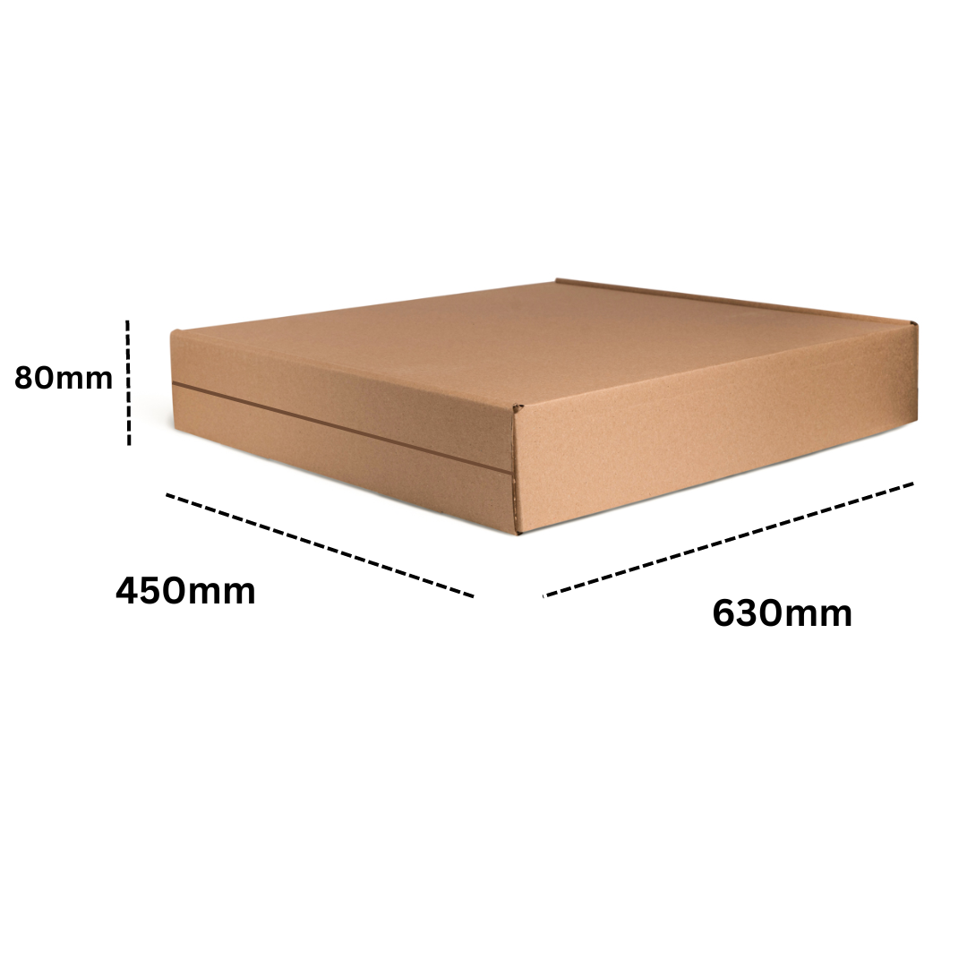 Corrugated End-loader Packaging Box - 80 x 450 x 630mm (Pack of 5)