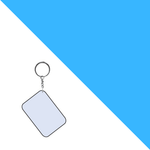 Polymer Photo Keyring | 8 Colours - Blank Print Media