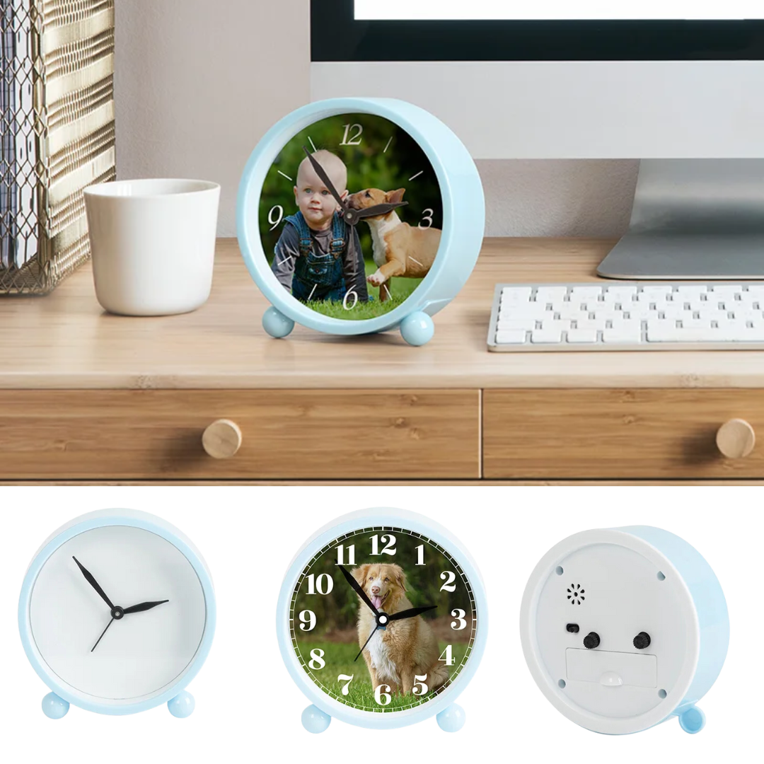 Sublimation Alarm Clock | 10.5cm x 10.7cm x 4cm