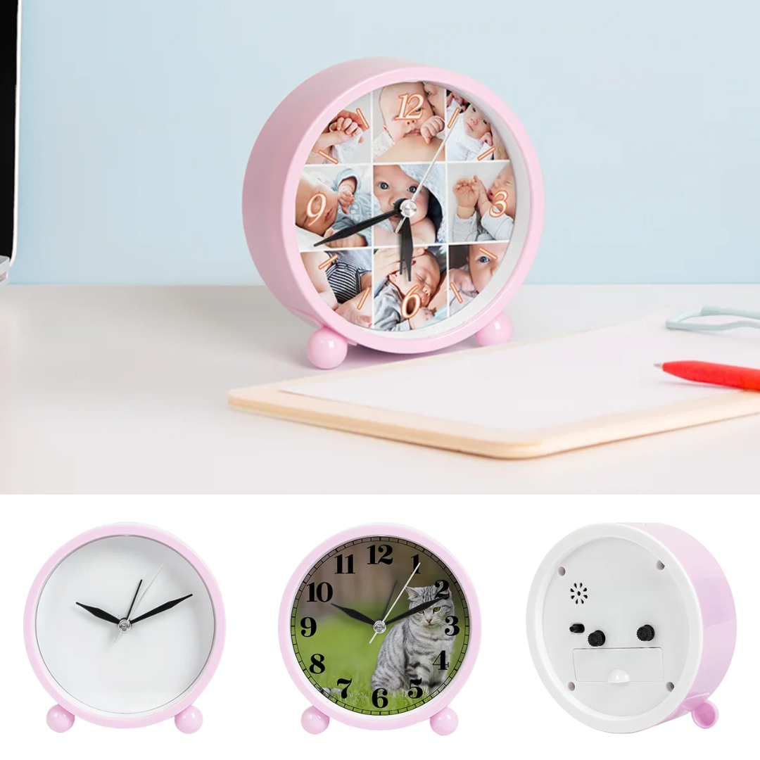 Sublimation Alarm Clock | 10.5cm x 10.7cm x 4cm