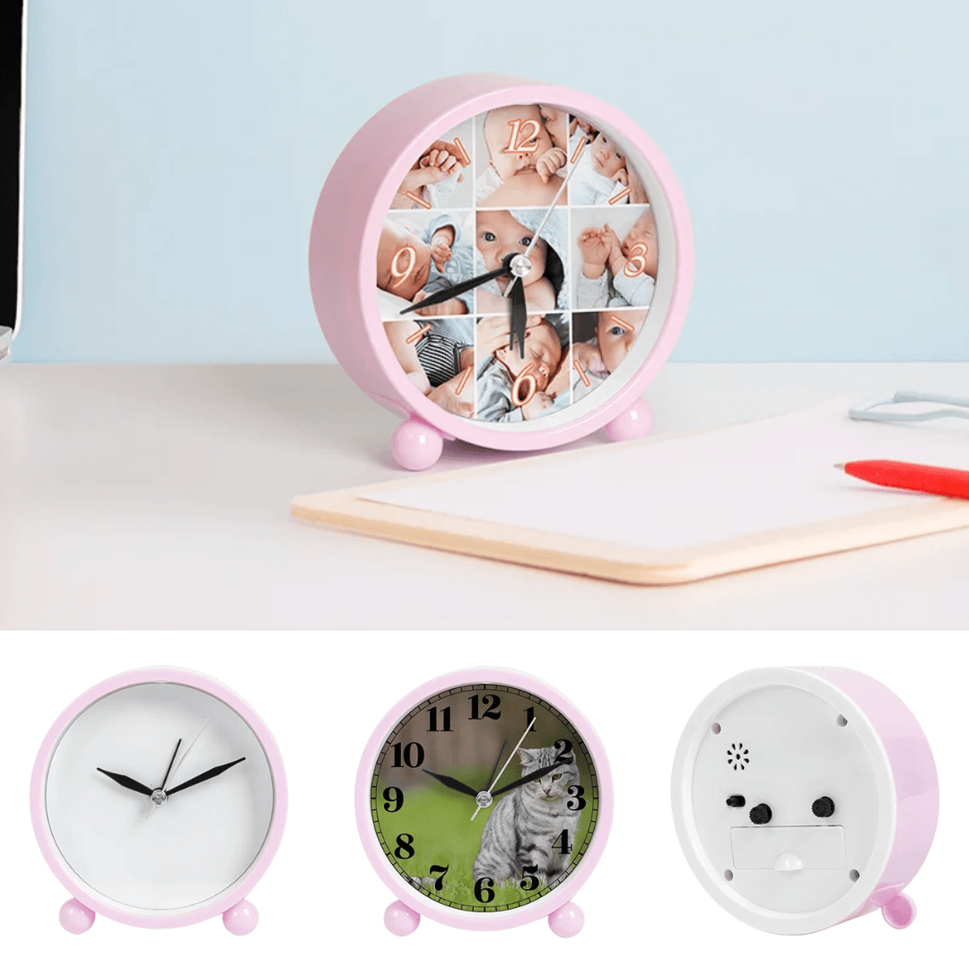 Sublimation Alarm Clock | 10.5x10.7x4cm | 4 colours - Blank Print Media