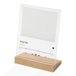 Rectangular Glass Photo Frame with White Patch | Music - 15 x 20cm - Blank Print Media