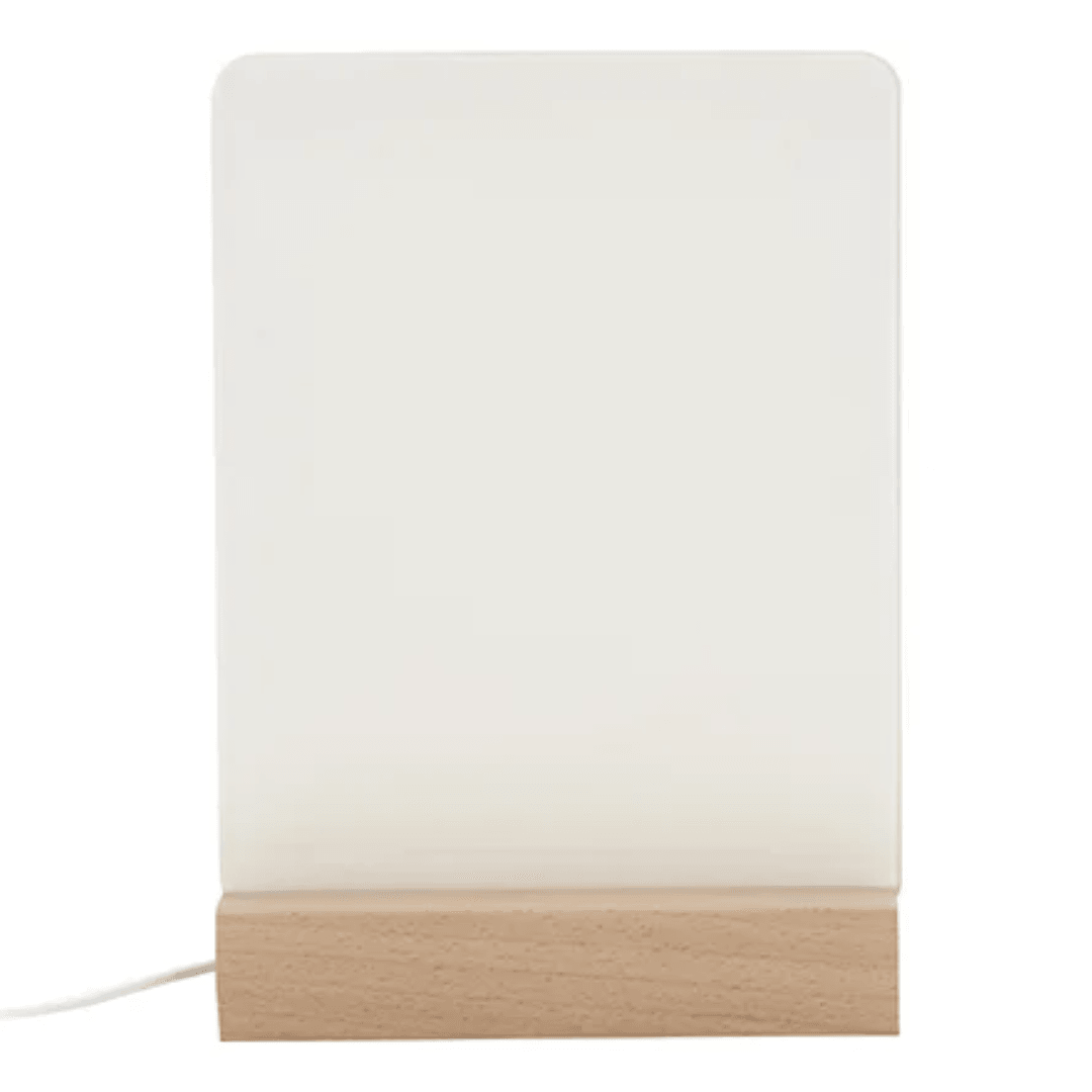 Acrylic Photo Frame with LED warm light base | 15.2 x 20.3cm - Blank Print Media