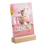 Acrylic Photo Frame with LED warm light base | 15.2 x 20.3cm - Blank Print Media