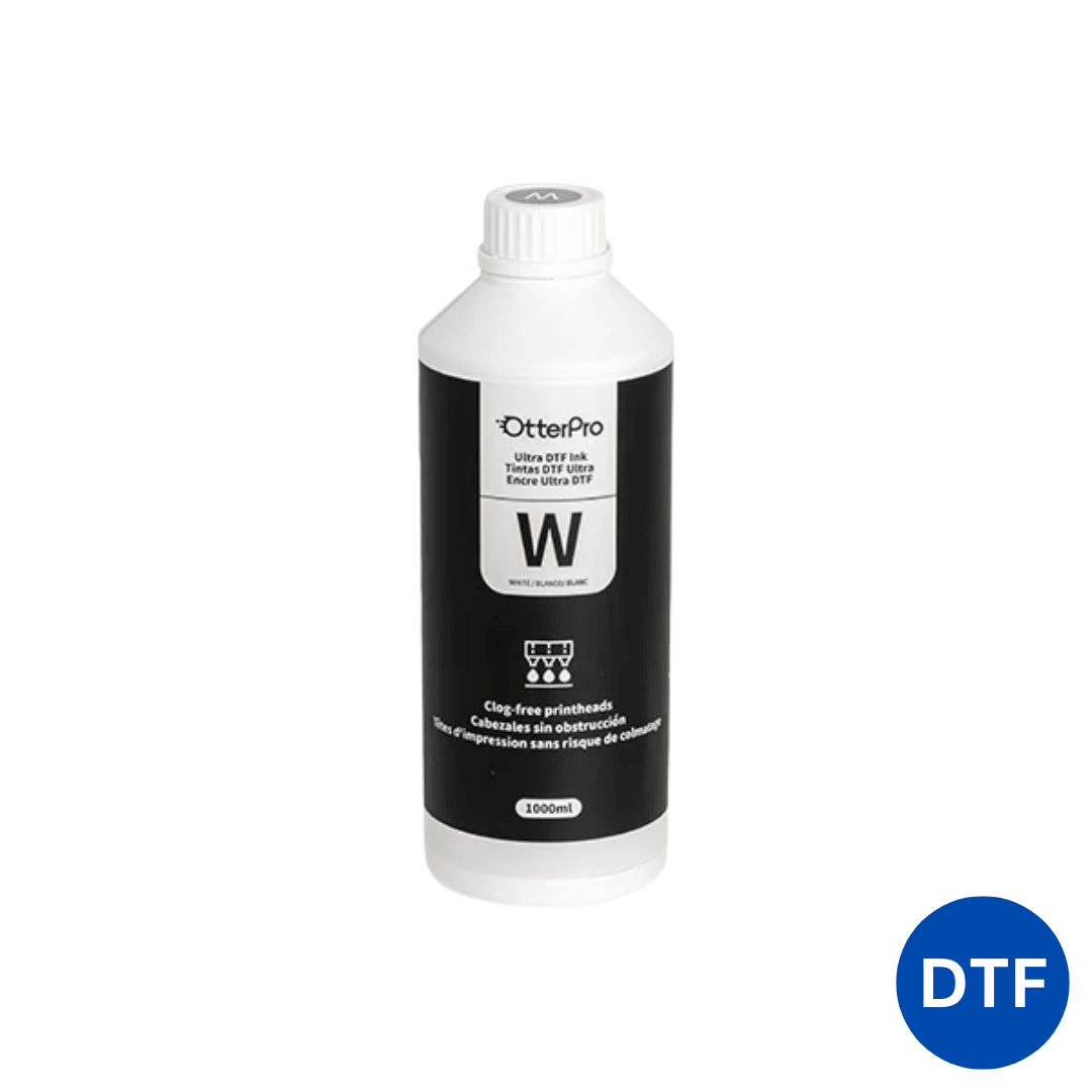 1000ml OtterPro Premium DTF Ink (C,M,Y,K,W) - Blank Print Media