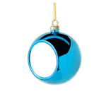 8cm Plastic Christmas Ball / Bauble Ornament | 6 colours - Blank Print Media