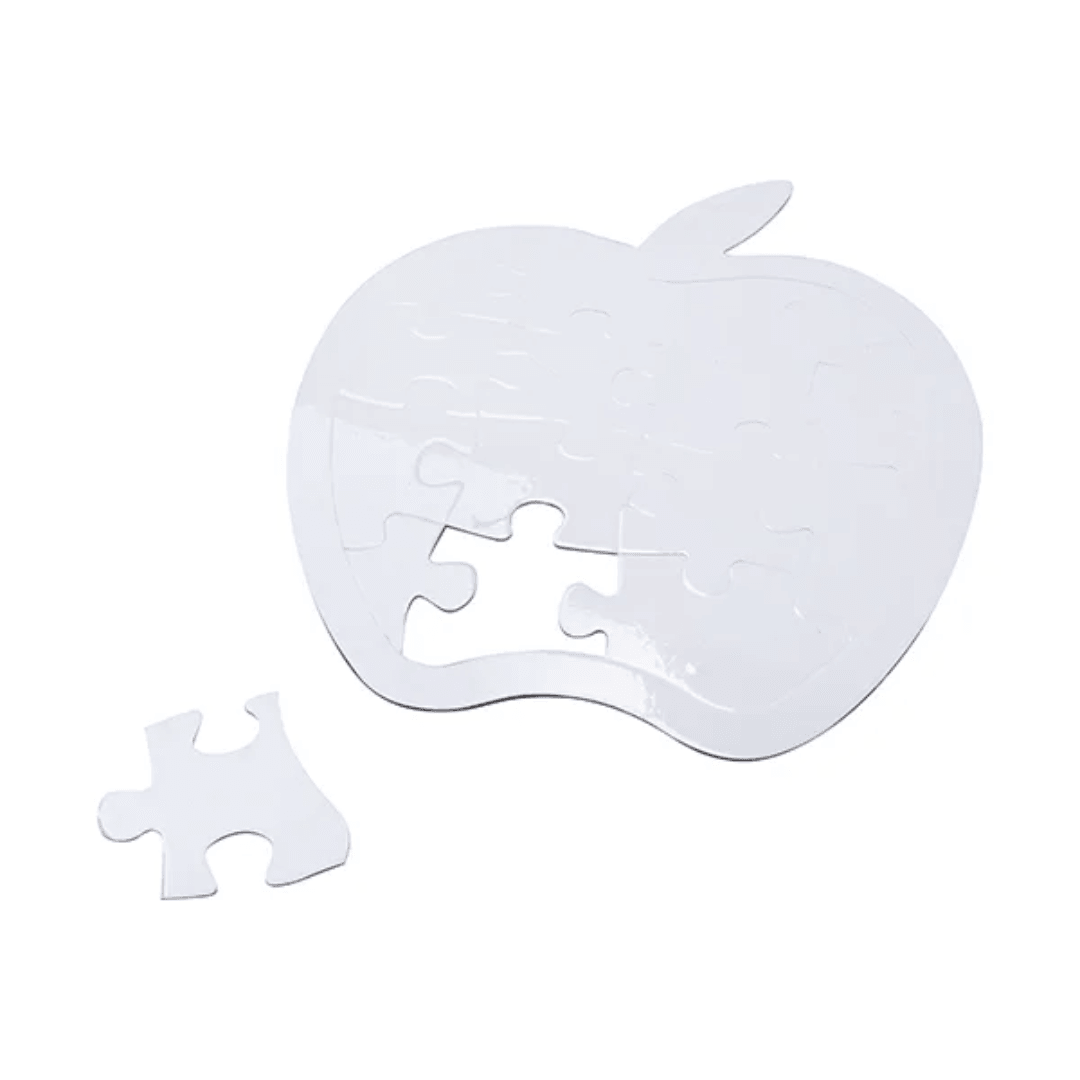 Glossy Shaped Sublimation Puzzle – Bear, Apple or Octagon - Blank Print Media