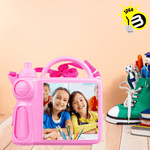 Kids Sublimation Handle Lunch Boxes with bottle | 2 colours - Blank Print Media