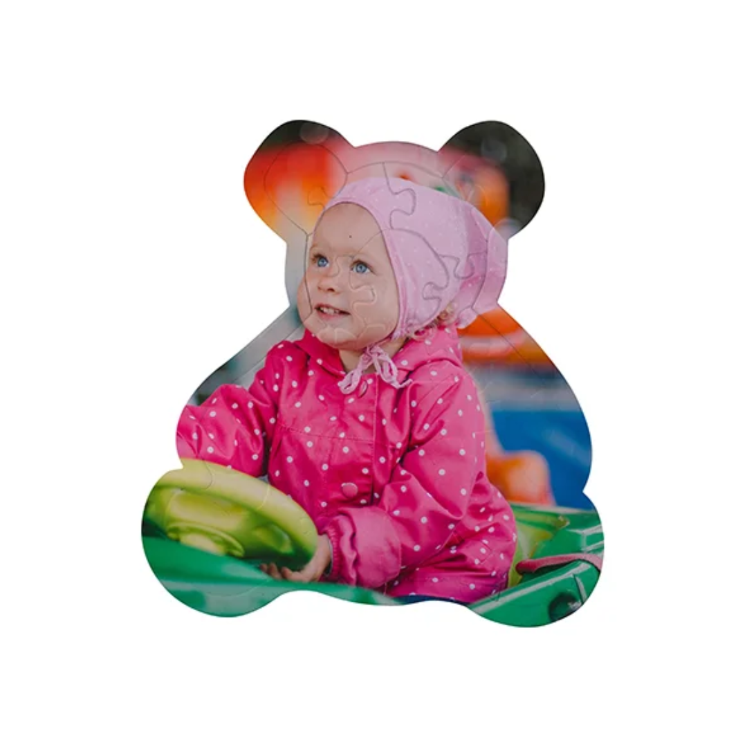 Glossy Shaped Sublimation Puzzle – Bear, Apple or Octagon