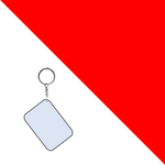 Polymer Photo Keyring | 8 Colours - Blank Print Media