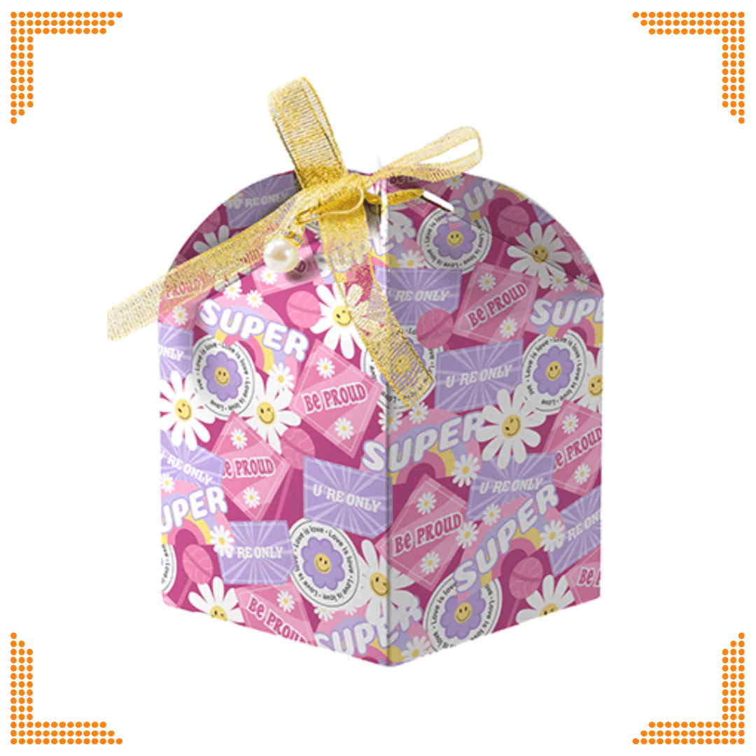 Sublimation White Gift Box with Ribbon (9 x 9 x 13cm) | Pack of 10 - Blank Print Media