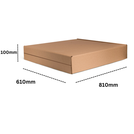 Corrugated End-loader Packaging Box - 70 x 318 x 455mm (Pack of 5)