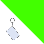 Polymer Photo Keyring | 8 Colours - Blank Print Media