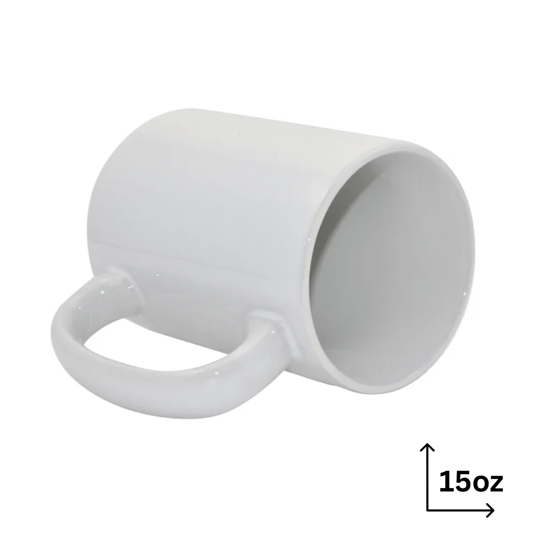 AAA Premium Grade 15oz White Jumbo Sublimation Mug - Blank Print Media