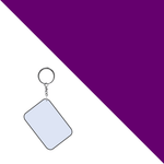 Polymer Photo Keyring | 8 Colours - Blank Print Media