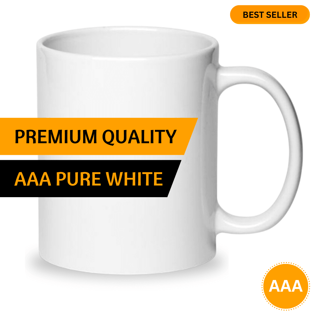 AAA Premium White Sublimation Mug 11oz Ceramic - Blank Print Media