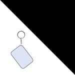 Polymer Photo Keyring | 8 Colours - Blank Print Media