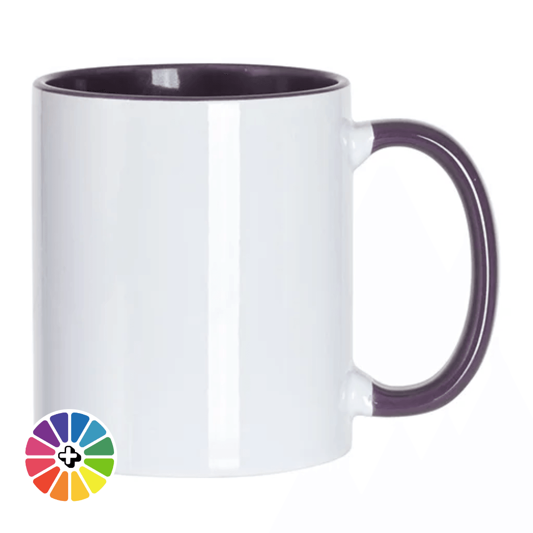 Sublimation Mugs - 11oz Coloured Inner & Handle | 13 colours - Blank Print Media