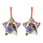 Double-Sided MDF Ornament (Star) - Blank Print Media