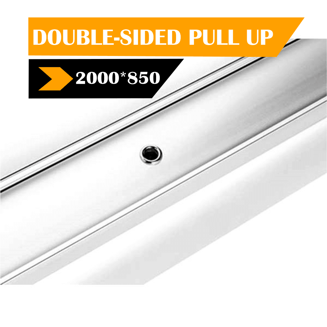 Double-Sided Roll-Up Banner Stand – 850 x 2000mm (Luxury Base) - Blank Print Media