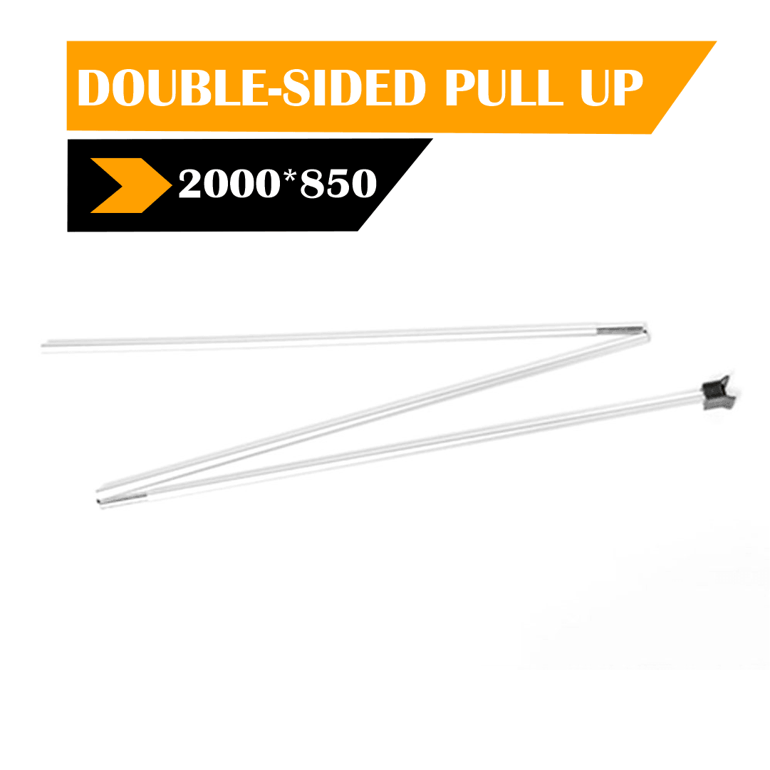 Double-Sided Roll-Up Banner Stand – 850 x 2000mm (Luxury Base) - Blank Print Media