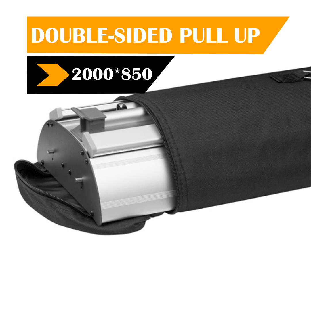 Double-Sided Roll-Up Banner Stand – 850 x 2000mm (Luxury Base) - Blank Print Media